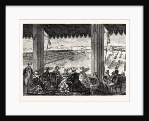The Queen of England on the Balcony of the Military School, During the Review of 24 August 1855. Queen Victoria by Anonymous