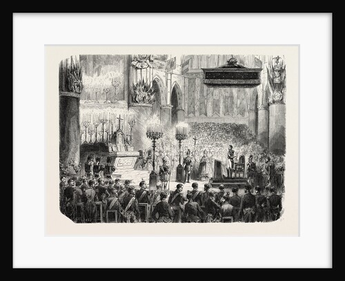 Te Deum Sung in the Church of the Notre-Dame, in Thanksgiving for the Capture of Sevastopol, 1855. Paris, France by Anonymous