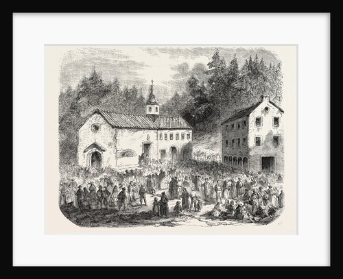 Fete of the Nativity of Our Lady: Pilgrimage to Our Lady of Font-Romeu (Pyrenees-Orientales), France, 1855 by Anonymous