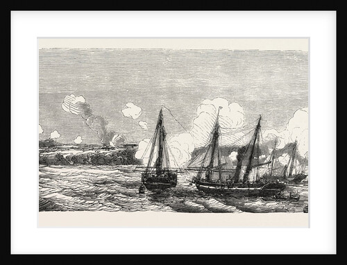 The Bombardments in the Bay of Straliska. The Crimean War, 1855 by Anonymous