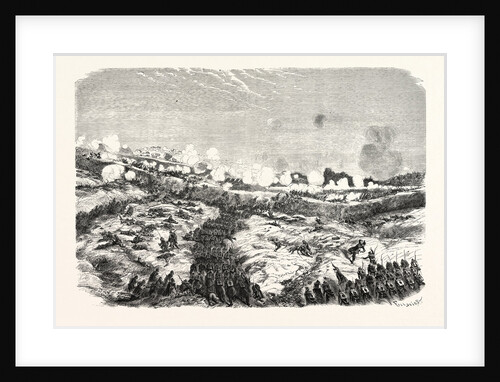 Attack of the Courtine by the Devision of the Motterouge. The Crimean War, 1855 by Anonymous