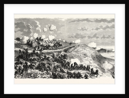 Attack of the Redan Du Carenage of the Division Dulac. The Crimean War, 1855 by Anonymous
