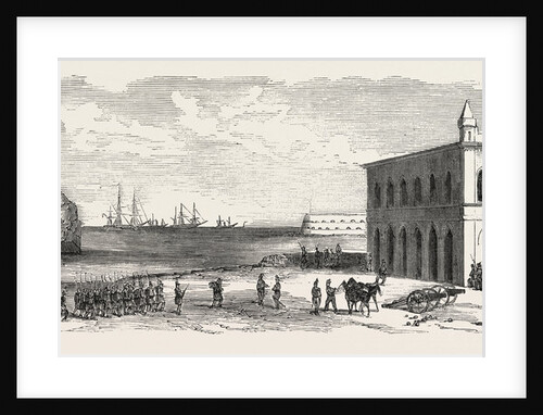 Artillery Bay, Near Fort Saint-Nicolas, Sevastopol. The Crimean War, 1855 by Anonymous