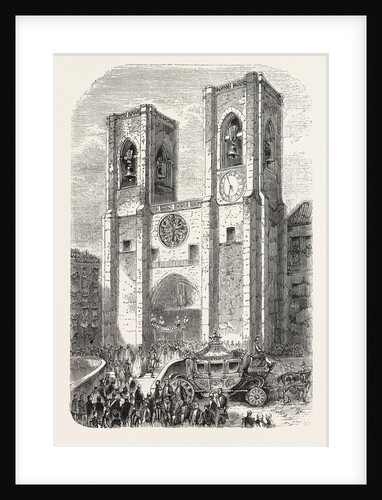 Inauguration of the Reign of Don Pedro V As King of Portugal: Reception of the King by the Patriarch in the Cathedral. 1,855 by Anonymous