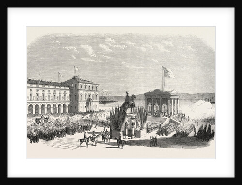 Recognition of the New Sovereign on the Place Du Commerce in Lisbon. Portugal, 1855 by Anonymous