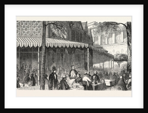 The Buffet at the Universal Exposition: Buffet Around the Rotunda Panorama. Paris, France, Exposition Universelle by Anonymous