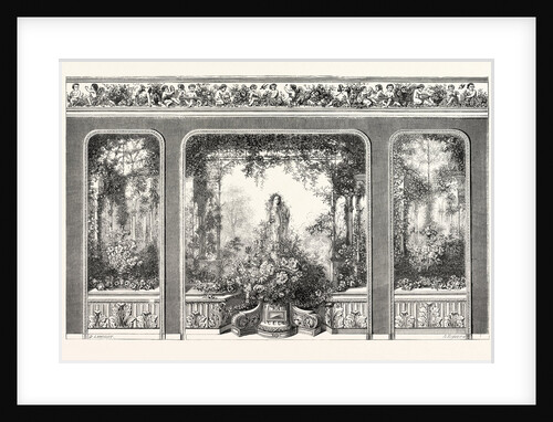 Industry Exhibition. Gardens of Armida, Executed Wallpaper by the House of Jules Desfosse. 1855. Paris, France, Exposition Universelle by Anonymous