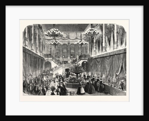 Day Provided by Exhibitors. The Courtyard of the Louvre Transformed for the Buffet. Paris, France, Exposition Universelle by Anonymous
