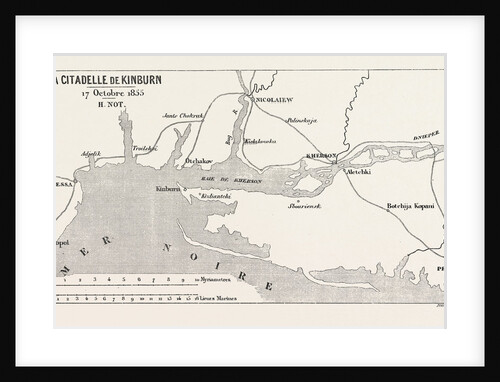 Battle of the Citadel of Kinburn, October 17, 1855. The Crimean War by Anonymous