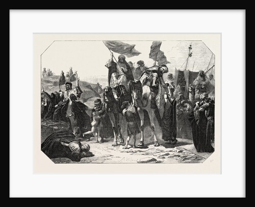 Return from Mecca, Engraving 1855 by Anonymous