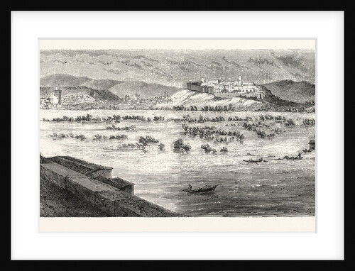 Overflow of the River Rhone Before Avignon, View from the Rocher Du Dom by Anonymous