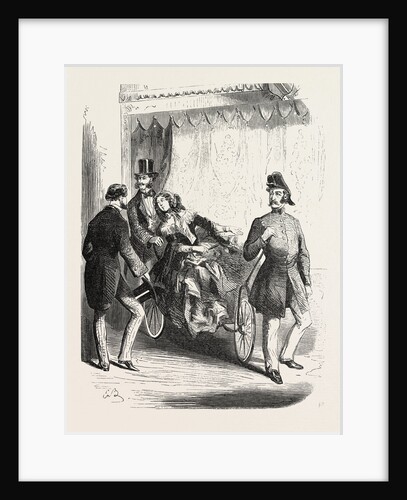 Expo 1855. Wheelchairs. Paris, France, Exposition Universelle by Anonymous