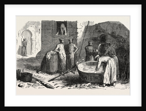 Russian Soldiers Preparing Their Meals. 1855 by Anonymous