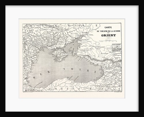 The Crimean War, 1855: Map of the Theater of War in the East by Anonymous
