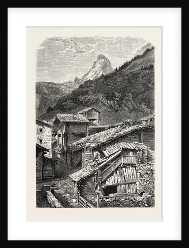 View Taken in the Village of Saint-Nicolas (Valais), 1855, Switzerland by Anonymous