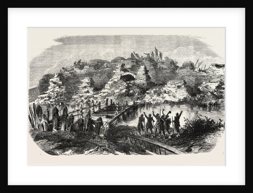 Aspect Se Front Kinburn Fortifications after the Bombardment. The Crimean War, 1855 by Anonymous