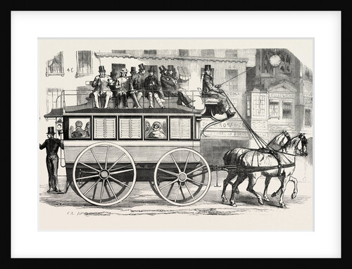 Model Adopted by the New Bus Company from the City of London. Exterior Elevation. 1855 by Anonymous