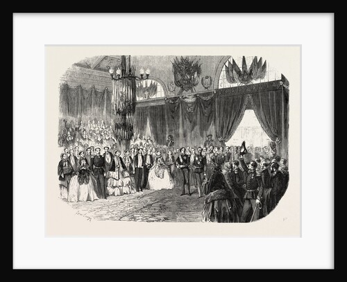 Reception of Hm the King of Sardinia on the Railway Station in Lyon, November 23, 1855. France by Anonymous