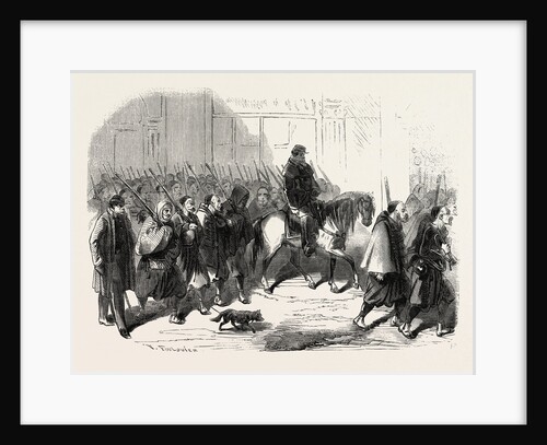 Passage, Lyon, Zouaves, Returning from Crimea, France, 1855 by Anonymous
