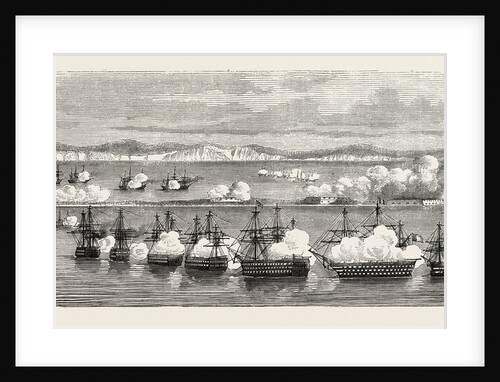 Bombardment and Capture of the Forts at Kinburn. The Crimean War, 1855 by Anonymous