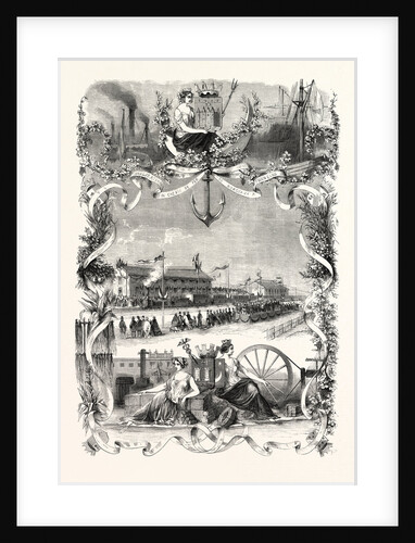 Inauguration of Railway Bordeaux Tonneins: First Section of the Railway Du Midi. According to Mr. Fauche 1855 by Anonymous