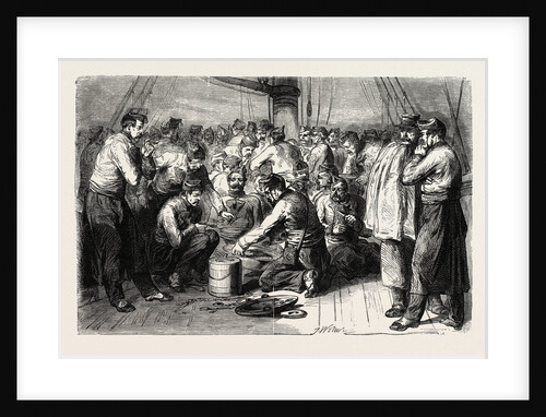 Types and Faces of the Eastern Army. Prologue. Dinner on Board. 1855 by Anonymous