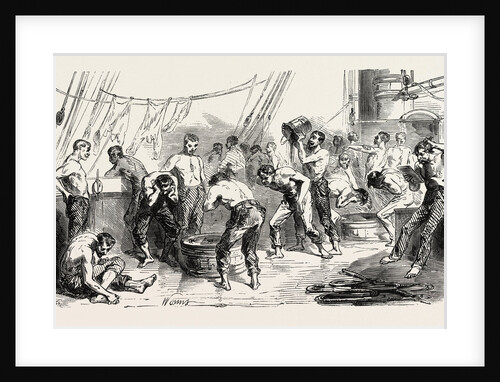 The Army of the East: The Toilet on Board, 1855 by Anonymous