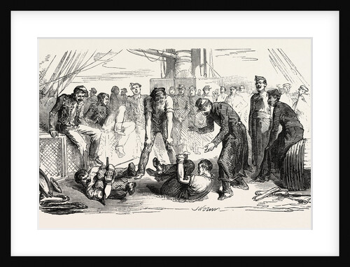 The Army of the Orient: The Cockfight., 1855 by Anonymous