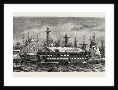 Pontoons, Barrack for Russian Prisoners Injured in the Port of Constantinople (Istanbul), 1855 by Anonymous