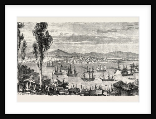 The French Fleet Passing the Bosphorus, Between Scutari and Constantinople (Istanbul), November 12, 1855 by Anonymous