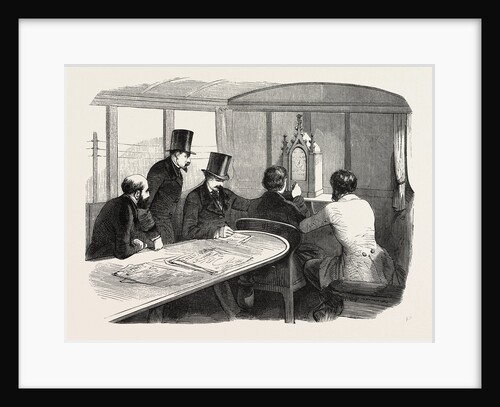 Telegraphy Locomotives. Inside the Car During Operation, 1855 by Anonymous