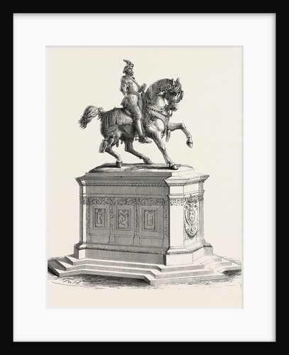 Equestrian Statue of Francis I to the Court of the Louvre, 1855 by Anonymous