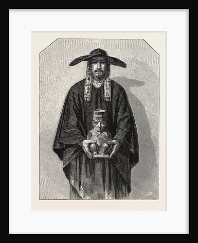 Salon of 1855. Peruvian School. Inhabitants of the Cordillera, Engraving 1855 by Anonymous