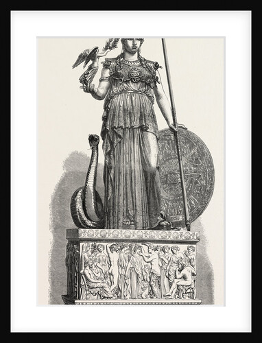 Salon of 1855. Minerva of the Parthenon, Engraving by Anonymous