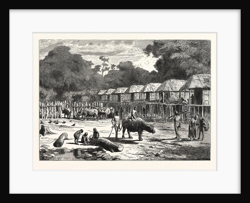 Scene in a Village in the Laos Country by Anonymous