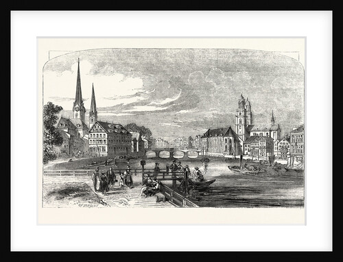 The City and Lake of Zurich, Switzerland by Anonymous