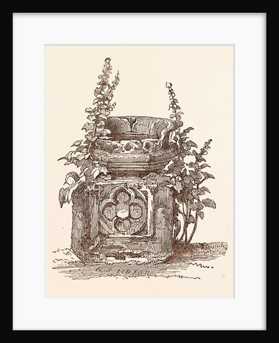Ancient Font at Stratford-Upon-Avon, Stratford Upon Avon by Anonymous