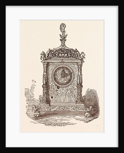 Curious Gilt Clock. Dial, Time by Anonymous