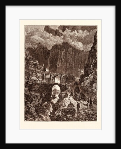 The Devil's Bridge, Pass of St. Gothard. Switzerland by Anonymous