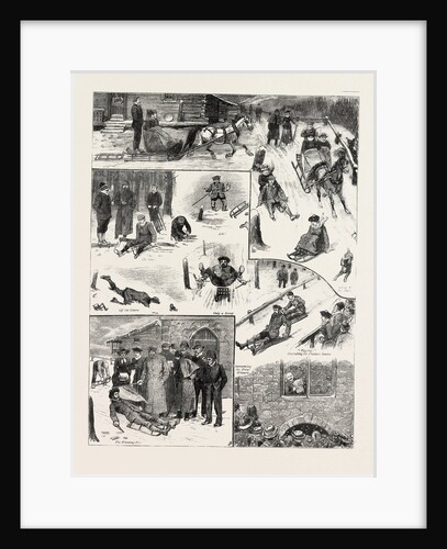 International Toboggan Races in the Engadine, Switzerland by Anonymous