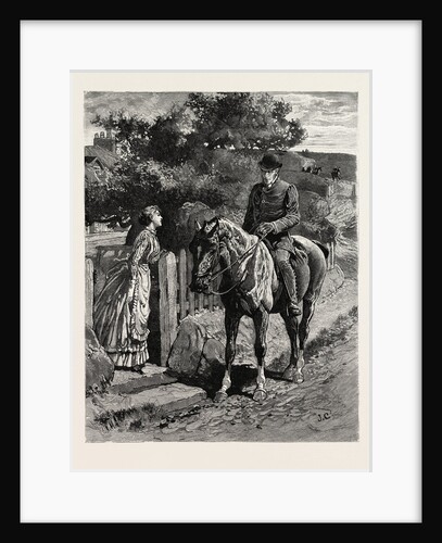 Near the Gate, Man, Woman by Anonymous