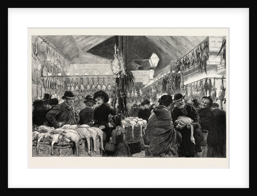 Leadenhall Market at Christmas Eve, a Covered Market in London, Located on Gracechurch Street by Anonymous