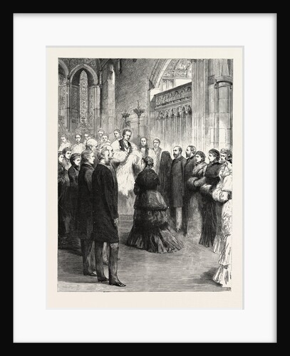 The Queen at the Public Christening of the Infant Duke of Albany in Esher Church by Anonymous