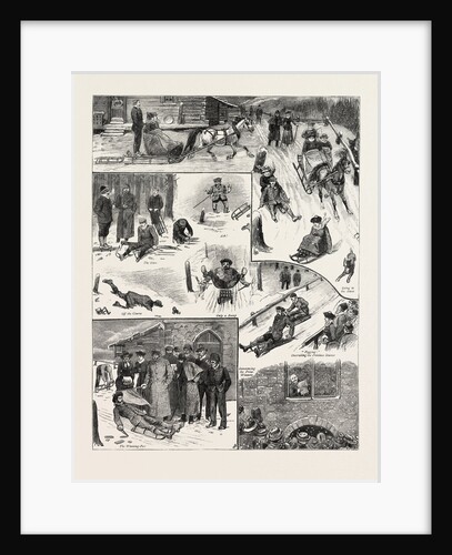 International Toboggan Races in the Engadine, Switzerland by Anonymous