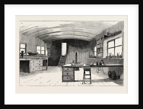 Granton Quarry, Near Edinburgh, Microscope Room and Library by Anonymous