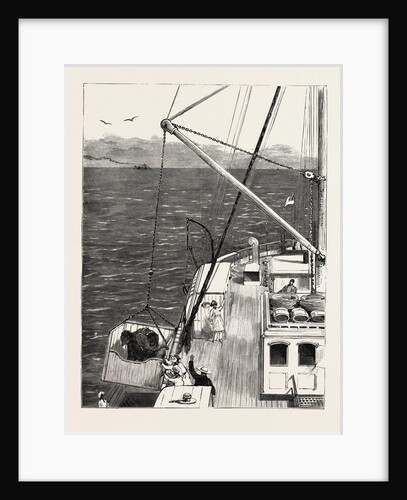 Hoisting in the Elephant on Board the Malwa by Anonymous