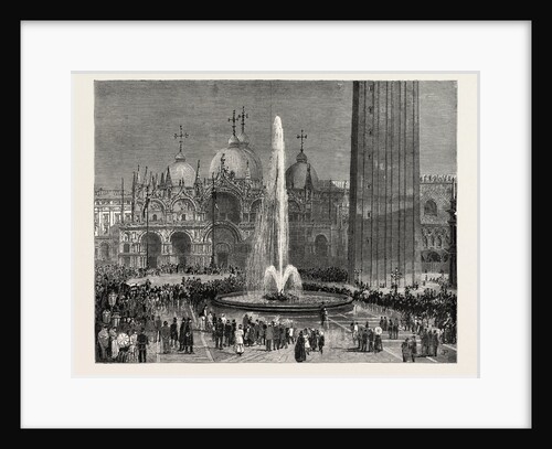 Inaugurating the New Water Supply of Venice in the Piazza San Marco, Italy by Anonymous
