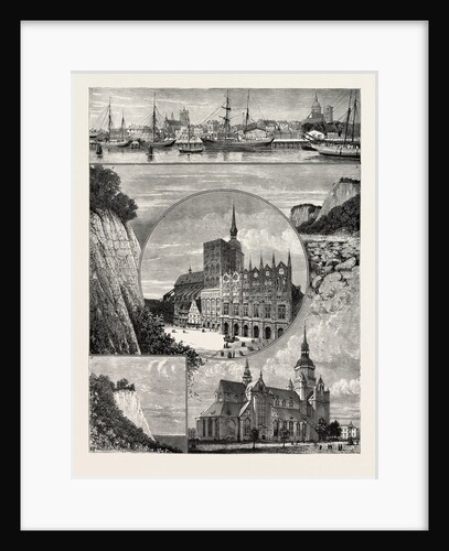 Stralsund from the Harbour. The Zerkluftete Wand, Rugen by Anonymous