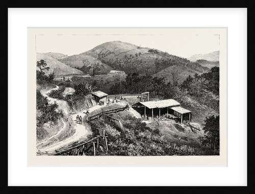 General View of the Mines, Showing the Entrance to One of the Large Tunnels Gold Mining in Wynaad India by Anonymous