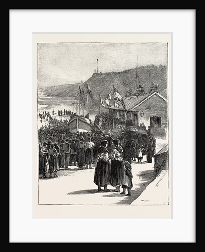 The Religious Service Before the Launch at Cullercoats Northumberland by Anonymous